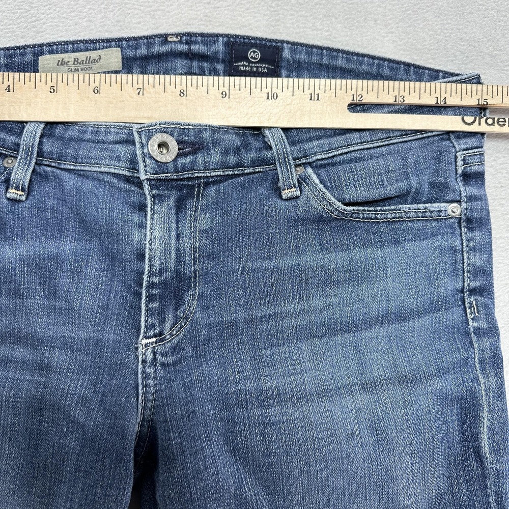 AG Adriano Goldschmied Women's Boot Cut Jeans — Medium Blue Wash - Picture 10 of 13
